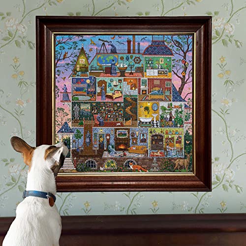 eeBoo Piece and Love The Alchemist's House 1000 piece square adult Jigsaw Puzzle, Vibrant and Versatile Colours, 23 inches x 23 inches - Image 4