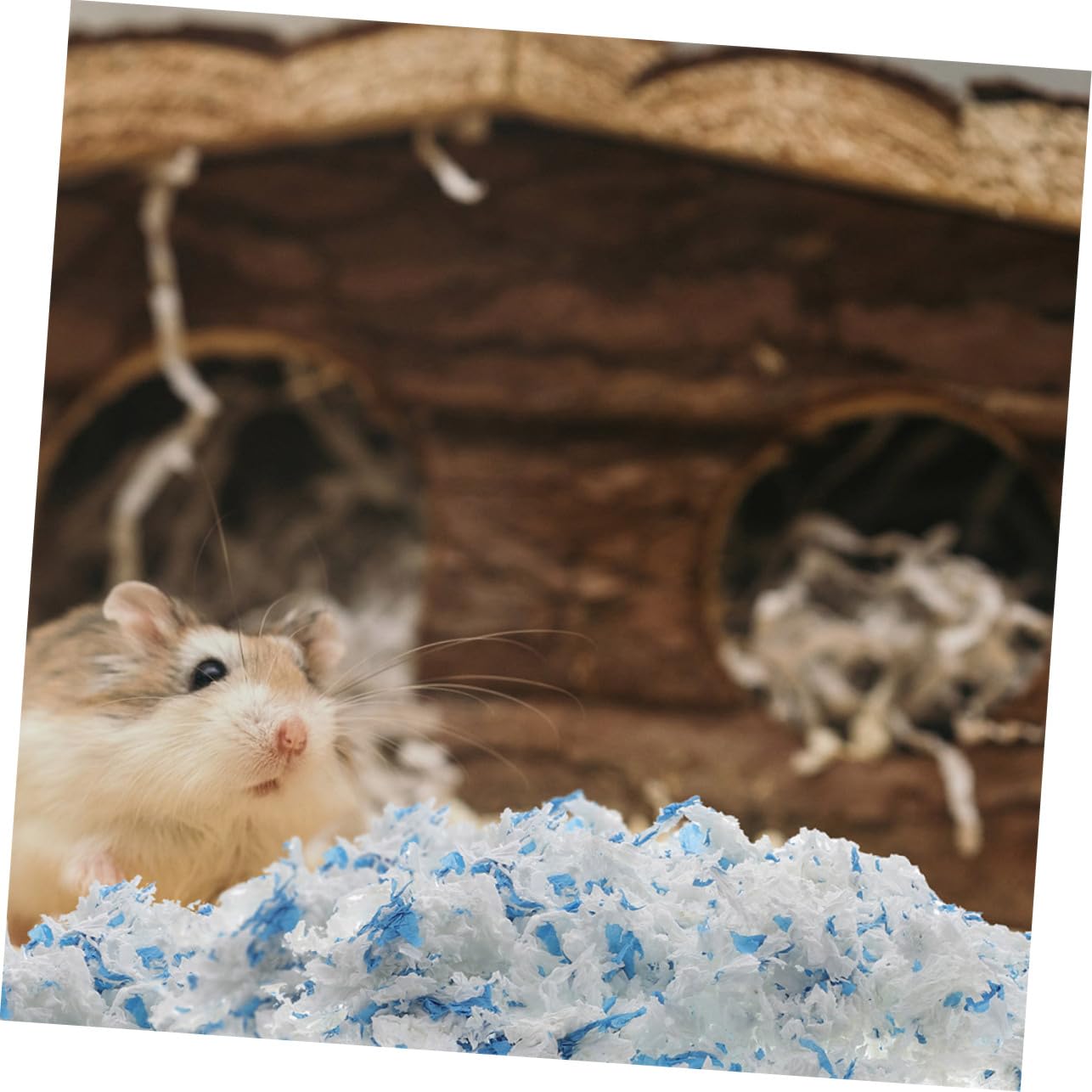 Toddmomy Papierstreu für Kleintiere Hamsterstreupapier 2 Beutel für Hamster und Frettchen Sanfte Oberfläche Hält das Gehege Sauber Hobelspäne Einstreu 25kg