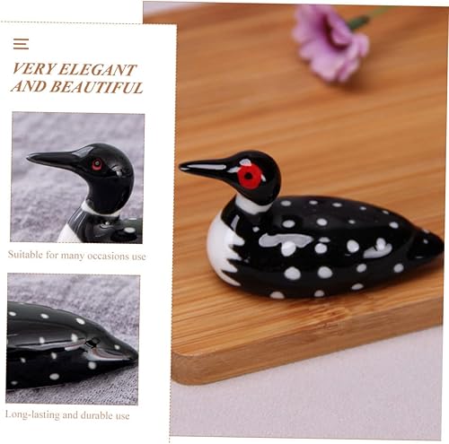 Miniatura 2 de Housoutil Juego de palillos de cerámica, decoración de mesa de cena, platos de secado de platos, centros de mesa, palillos de pato, soporte de mesa
