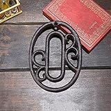 Numéros Maison Industriels Fonte 115mm Vis Adresse Porte Style Américain Numéro Personnalisé pour La Restaurant Mur Salon Décoration Numérique Café Bar DIY Table Plaque Téléphone (0)