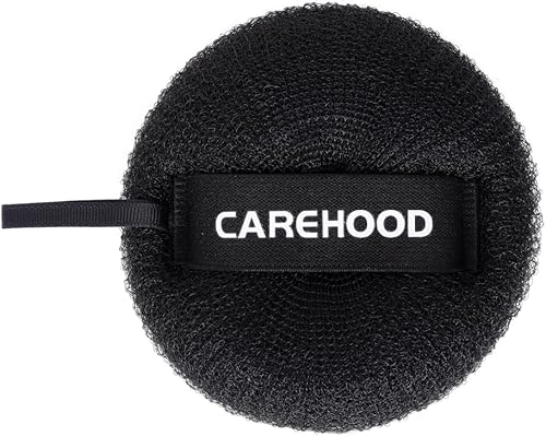 Esponja de baño exfoliante corporal - Esponja exfoliante mediana para ducha - Puff de ducha - Negro