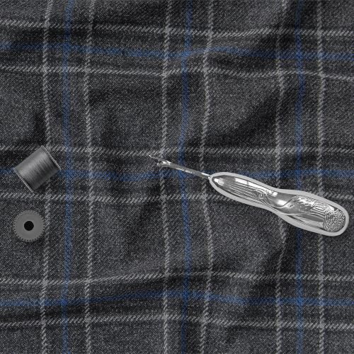 Image of BIGREAMS Unstitched Checkered Suiting Luxury Pants Fabric for Men - 1.5 Meter Pant Piece | Premium Blended Material | Soft Finish | Ideal for Formal Trousers