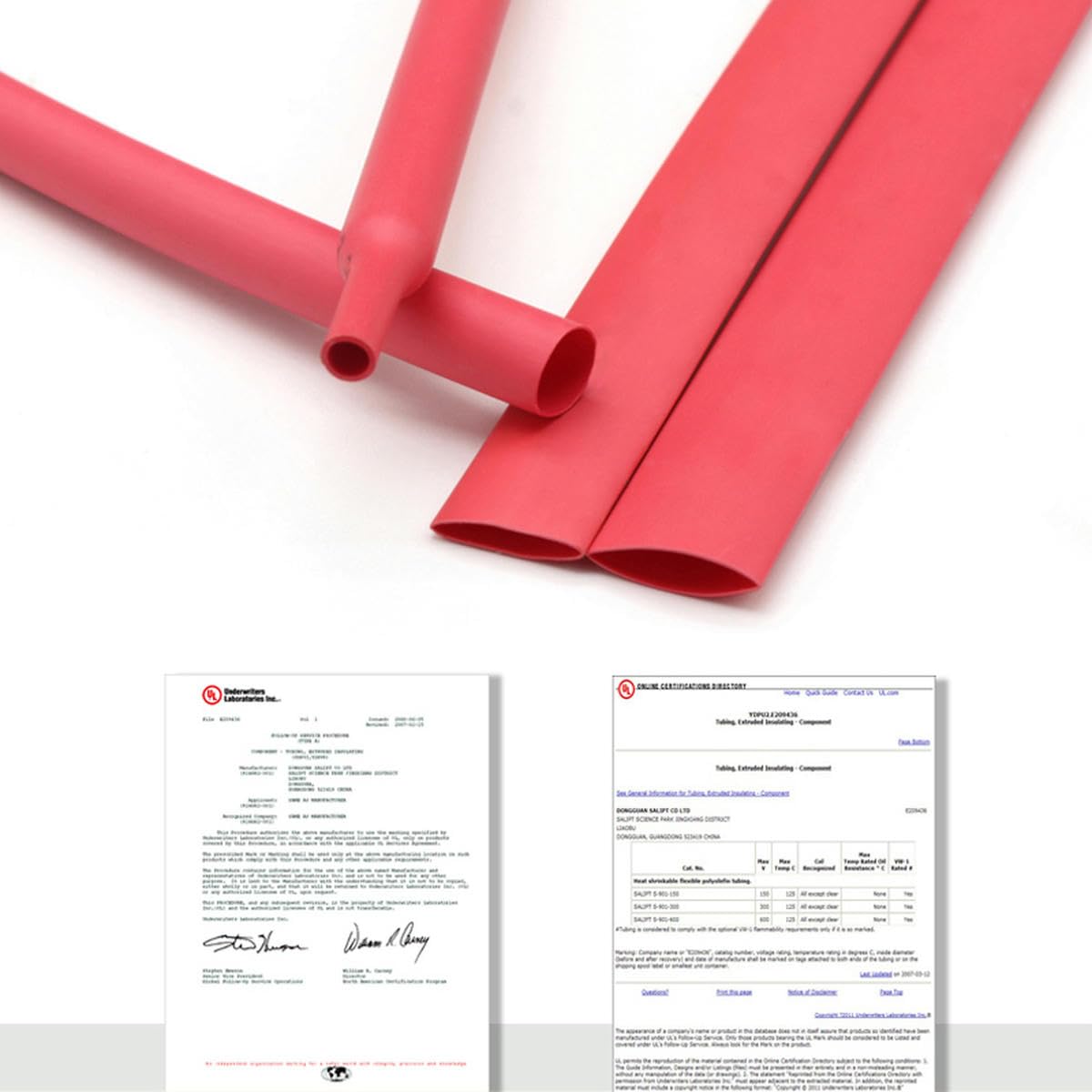 1/5/10/25/50M 2:1 Tubo termorretráctil termorretráctil Diámetro Rojo 0,6 mm ~ 80 mm Reparación de Cables Bricolaje Protector de Cable Tubo Manguito Wrap-25mm-50 Metros
