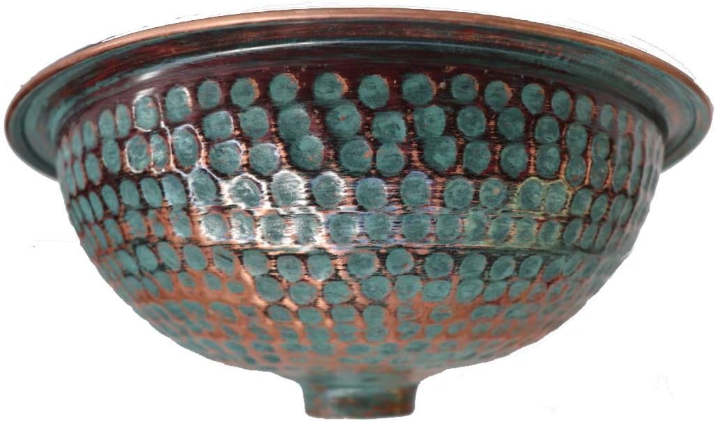 Rustic Oil Rubbed Green Patina Bathroom Sink