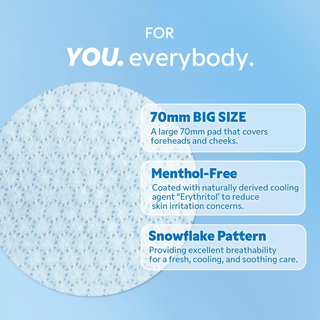 TIRTIR Ice-Cooling Icing Toner Pads | -3.76°C Instant Cool Down for Pore Reducing and Hydrating Korean Skincare (120 Units) - Image 5