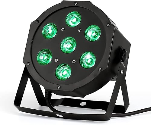 Luces de escenario LED par 7x12W Uplights con pruebas estrictas 4 en 1 RGBW LED Par luces activadas por sonido DMX512 Control brillante DJ Par Luz