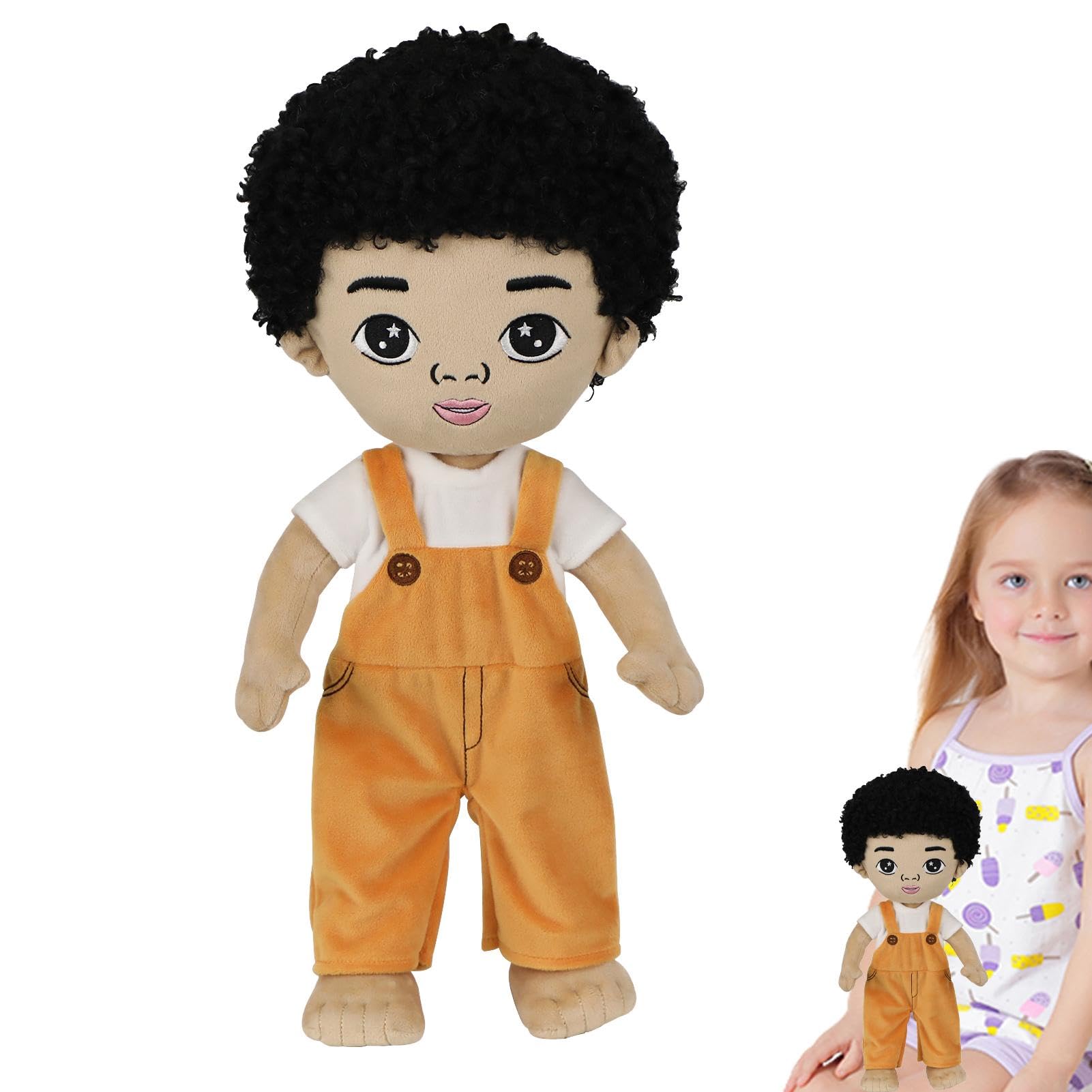 Amazon.co.jp: ぬいぐるみ ブラックボーイドール | かわいいアフロ