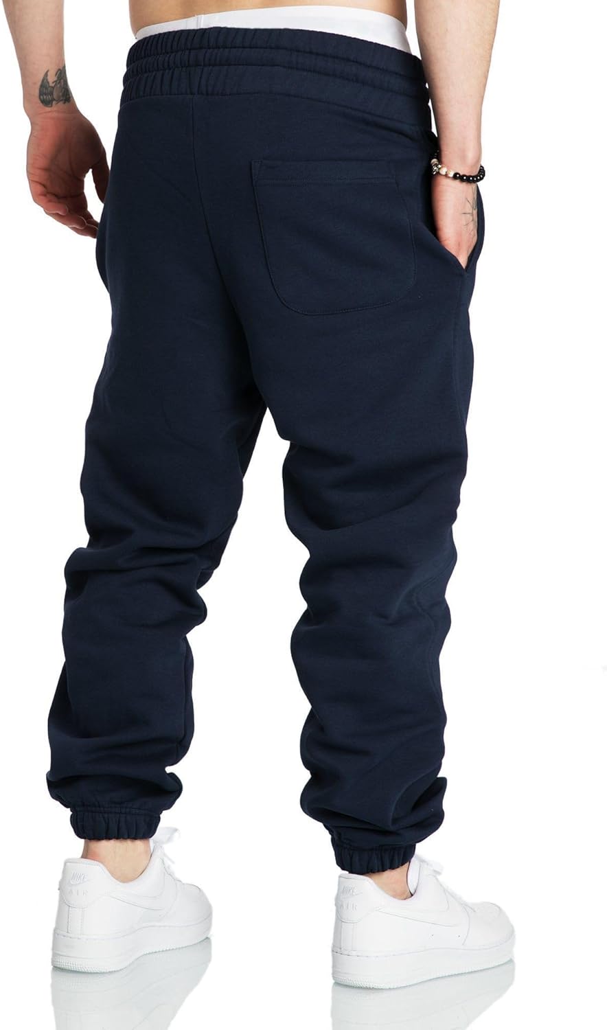 A WATERWANG Men's Sweatpants Casual Cotton Tapered Joggers Athletic Sweat Pants for Men Workout Running with Pockets - Image 3