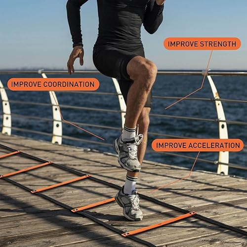 Miniatura 5 de Juego de equipos de entrenamiento de agilidad para entrenamiento profesional, adultos, jóvenes y niños. Juego de entrenamiento de fútbol y fútbol