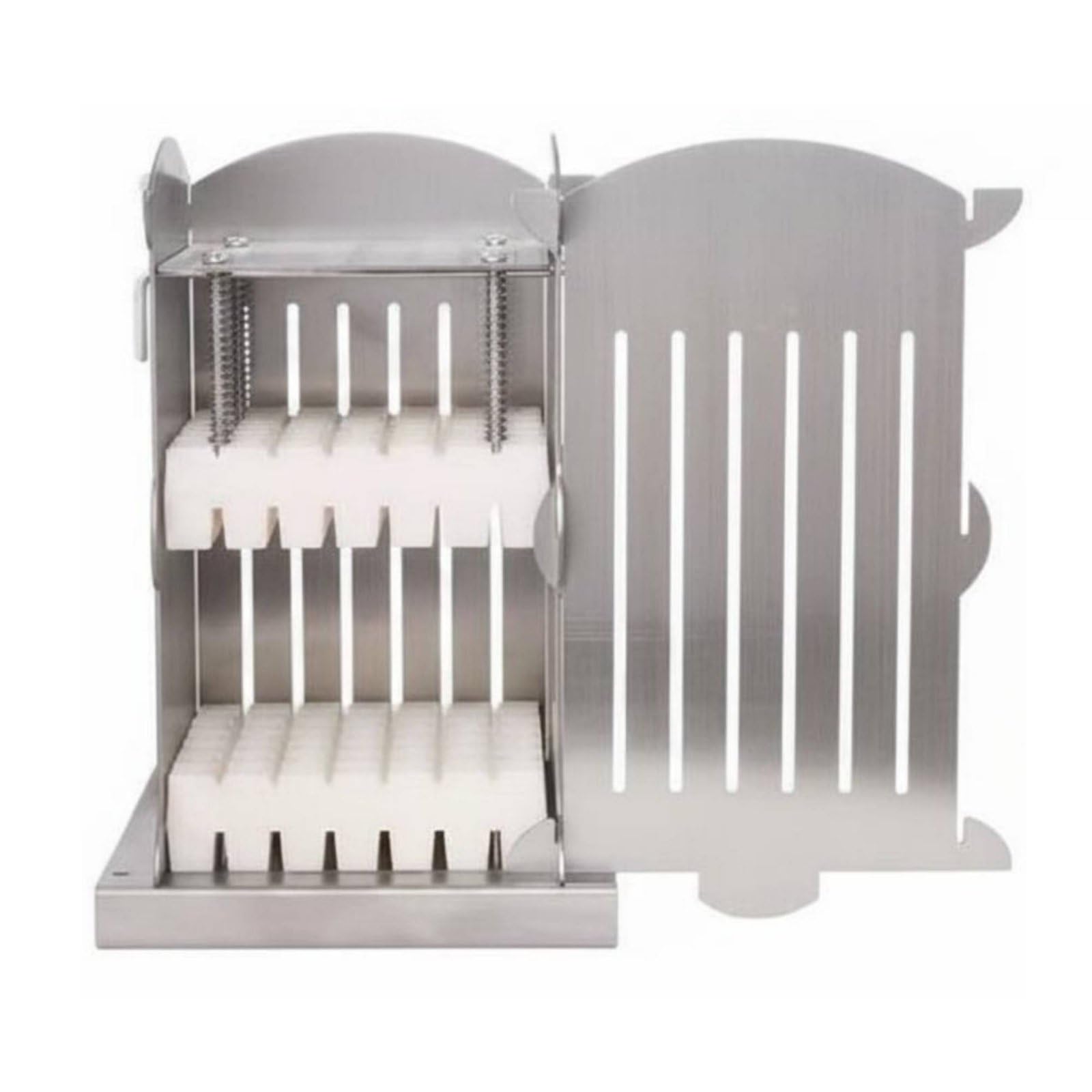 Spiedini Creatore Utensile Spiedini Barbecue Macchina Kebab Acciaio Inox Ergonomico Struttura Compatta Facile da Lavare Adatto per Feste All’aperto Famiglia, 49 Spiedini 1,5CM