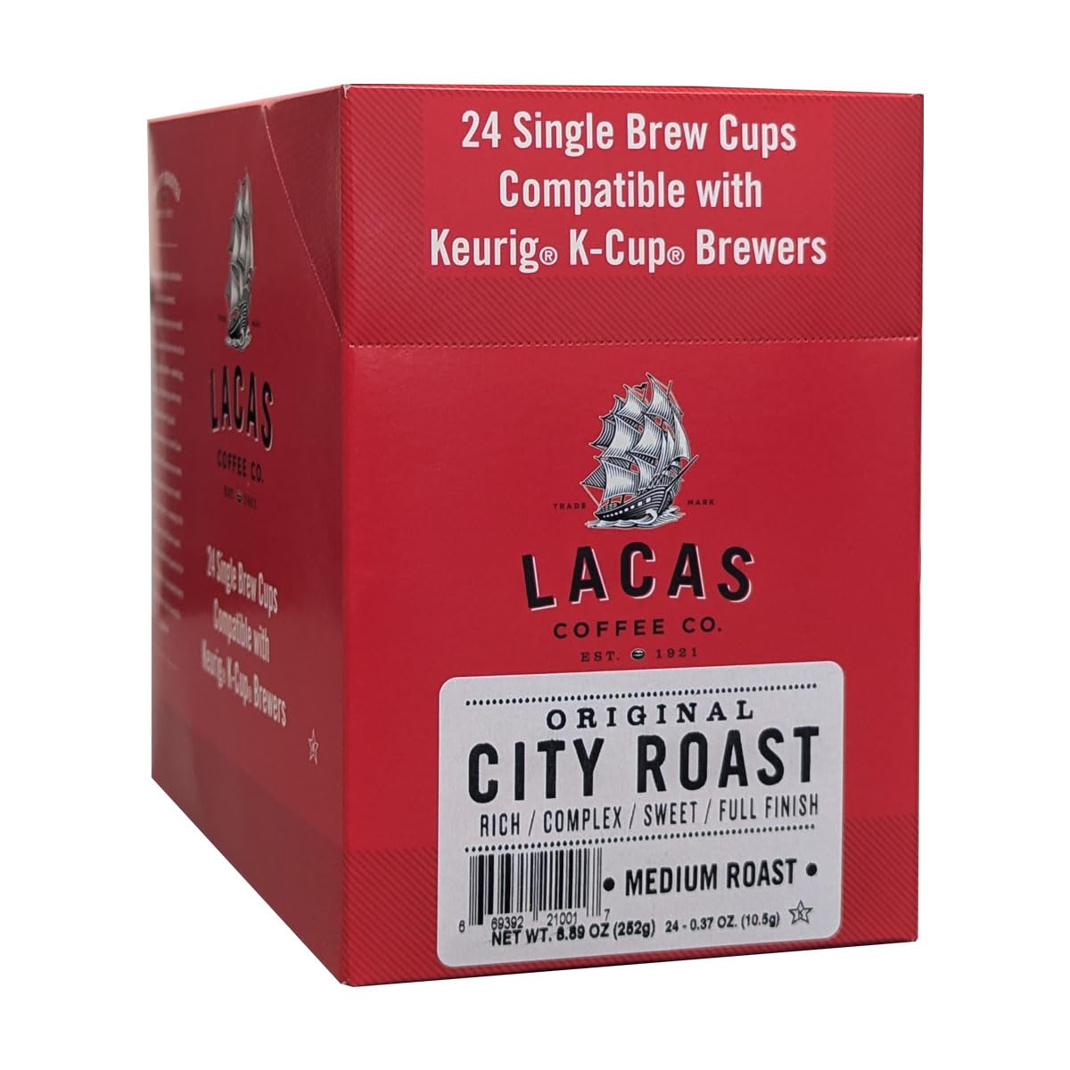 Amazon.com: Lacas Coffee Original City Roast Single Serve Cups