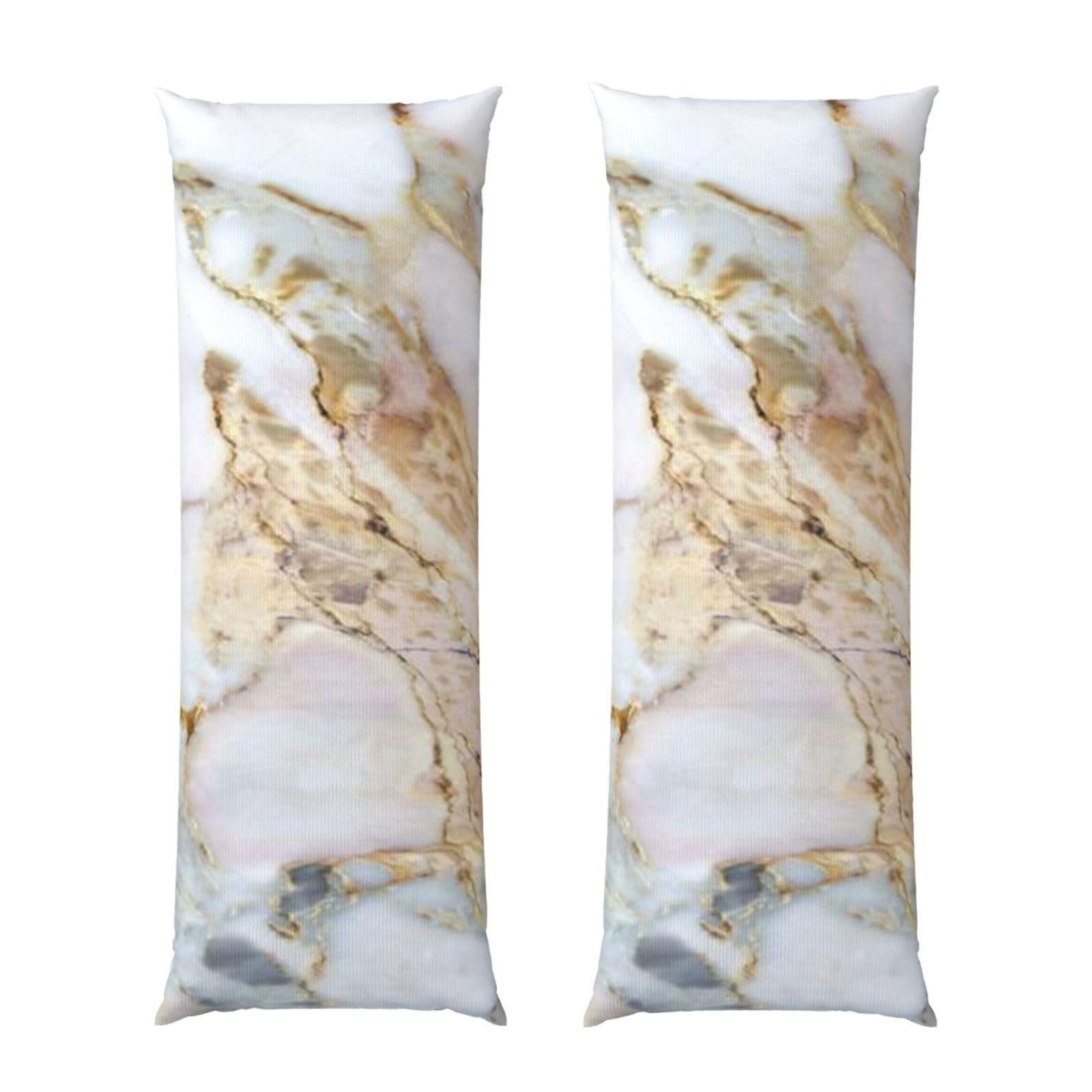 Taie d'oreiller décorative marbre 50x152 cm housse oreiller de corps