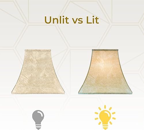 Miniatura 3 de Royal Designs - Pantalla básica de campana cuadrada, color Mouton, 7 x 14 x 11.5 pulgadas