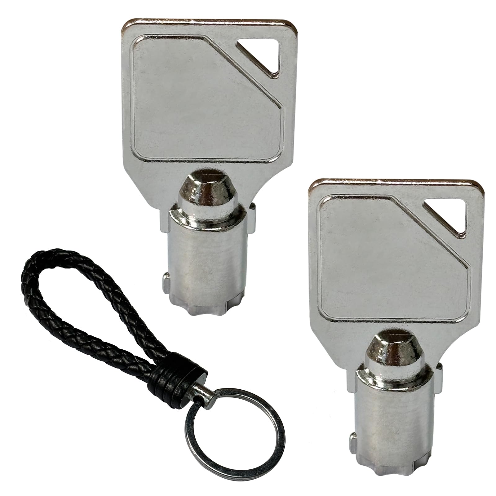 2 Pack GR800 Access Keys with 1 Pack Key Chain Fits Speed Queen 54612 & Alliance Washer and Dryer, IMPORTANT: Check Model, Size & Shape Before Ordering
