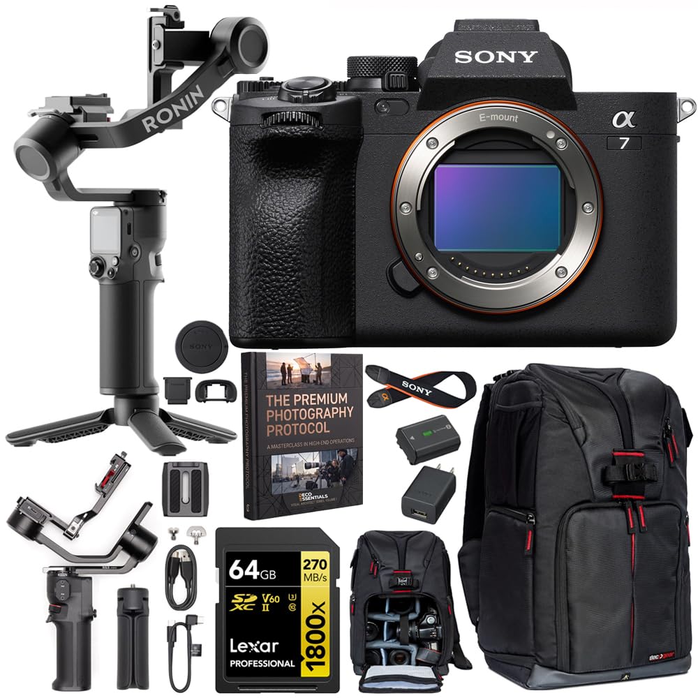 Sony a7 IV Full Frame Mirrorless Camera with DJI RS 3 Mini Gimbal