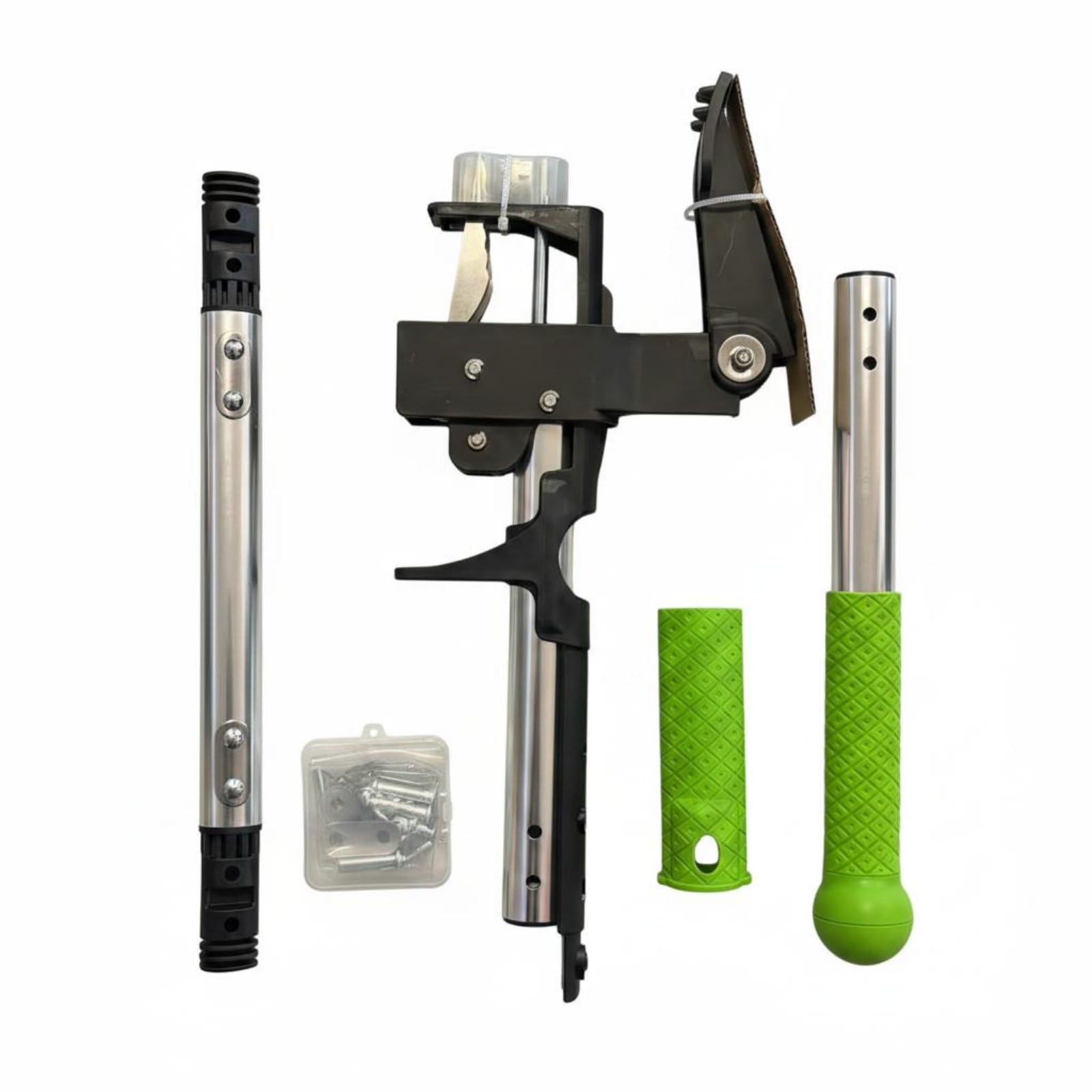 Baoblaze Estirpatore di Erbacce Manuale Sarchiatore Diserbante Estirpatore Weeder in Alluminio con Asta Lunga per Postura Eretta E Sforzo Testa in Metallo E, 3-Section