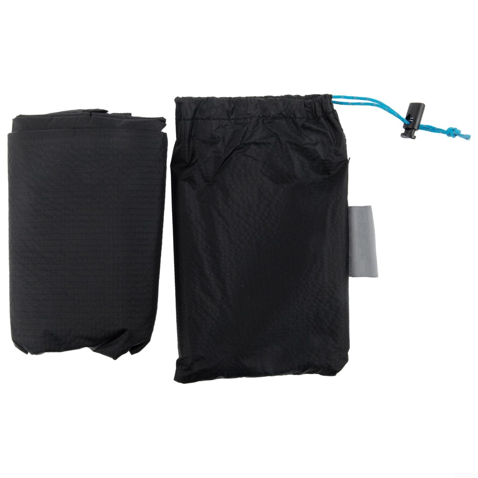 Jupe de pluie ultra légère en nylon 15D, demi-poncho, kilt de pluie en nylon imperméable ultraléger, coupe-vent, avec pochette de rangement, pour équitation, camping, randonnée (noir)