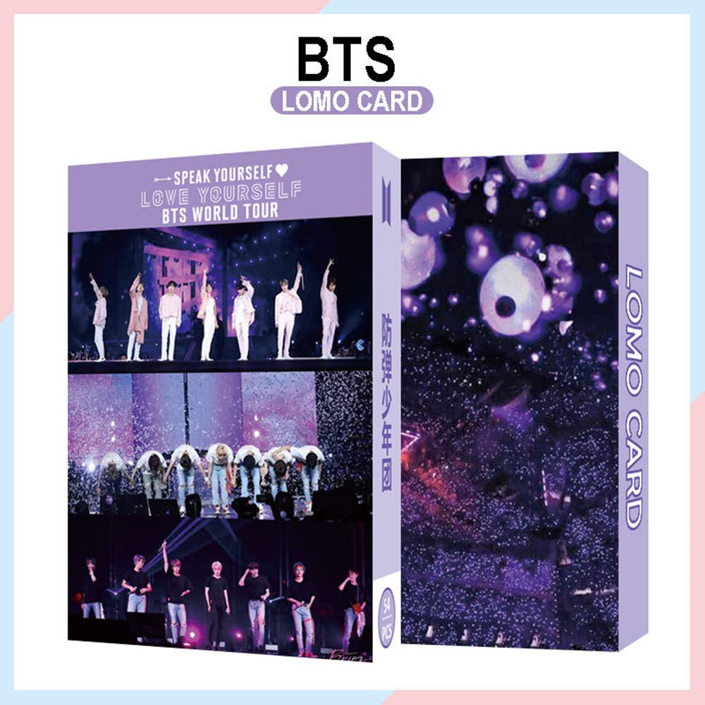 BTS WORLD TOUR 公式フォトカードセット BTS LOMO Cards 54pcs bts world tour lomo card bts Lomo Card Set