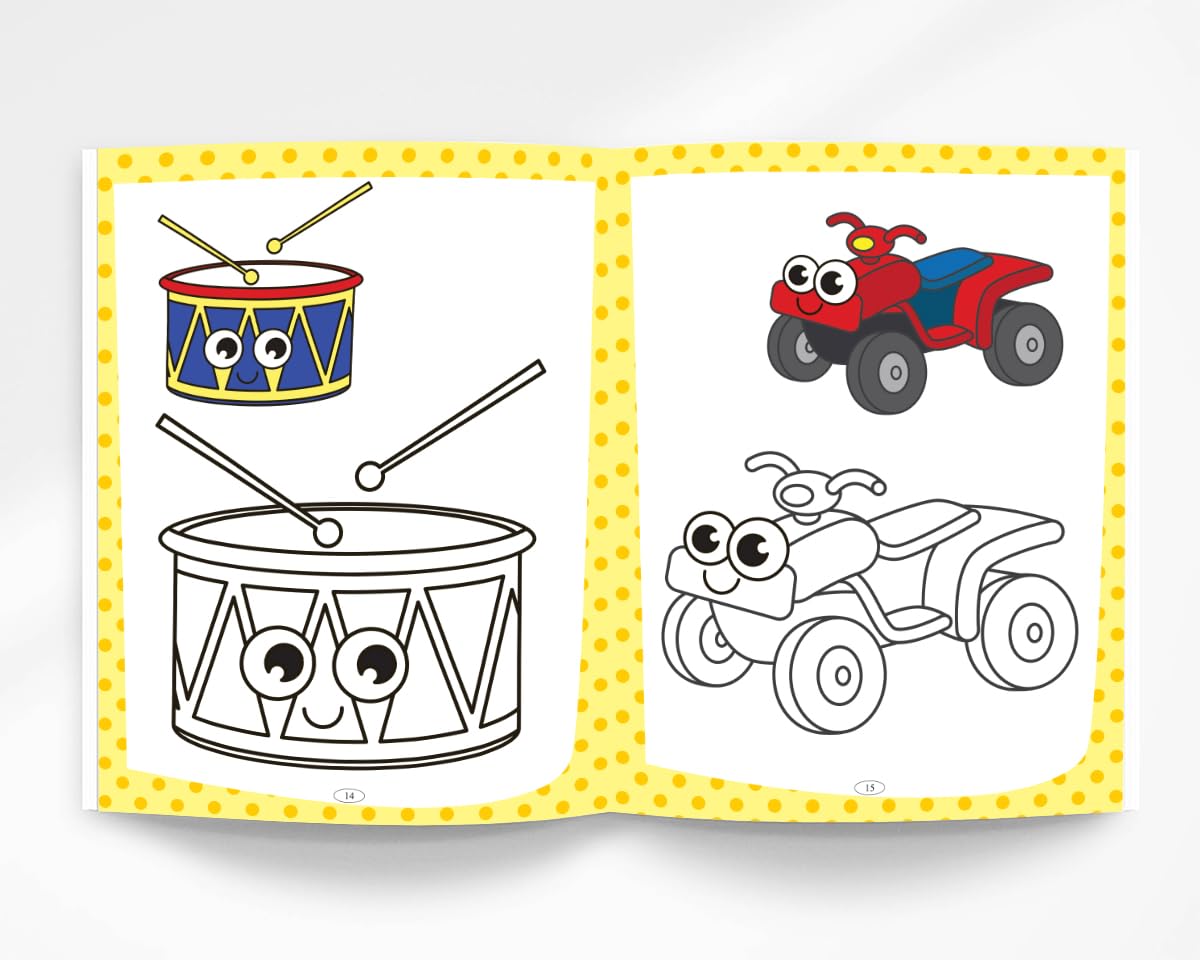 Big Fun Toddlers Colouring Book: Early Learning, Creative Activities, and Easy Coloring for Kids 2