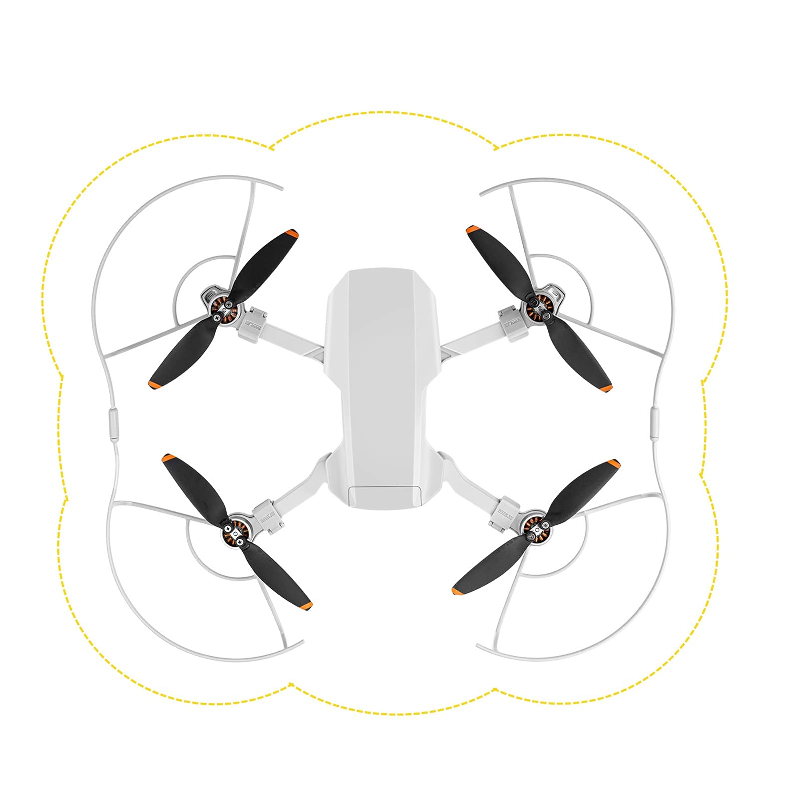 Protection d'hélice Mini 4K pour hélice de drone DJI, accessoires de sécurité pour DJI Mini 4K/Mini 2 SE (version améliorée)