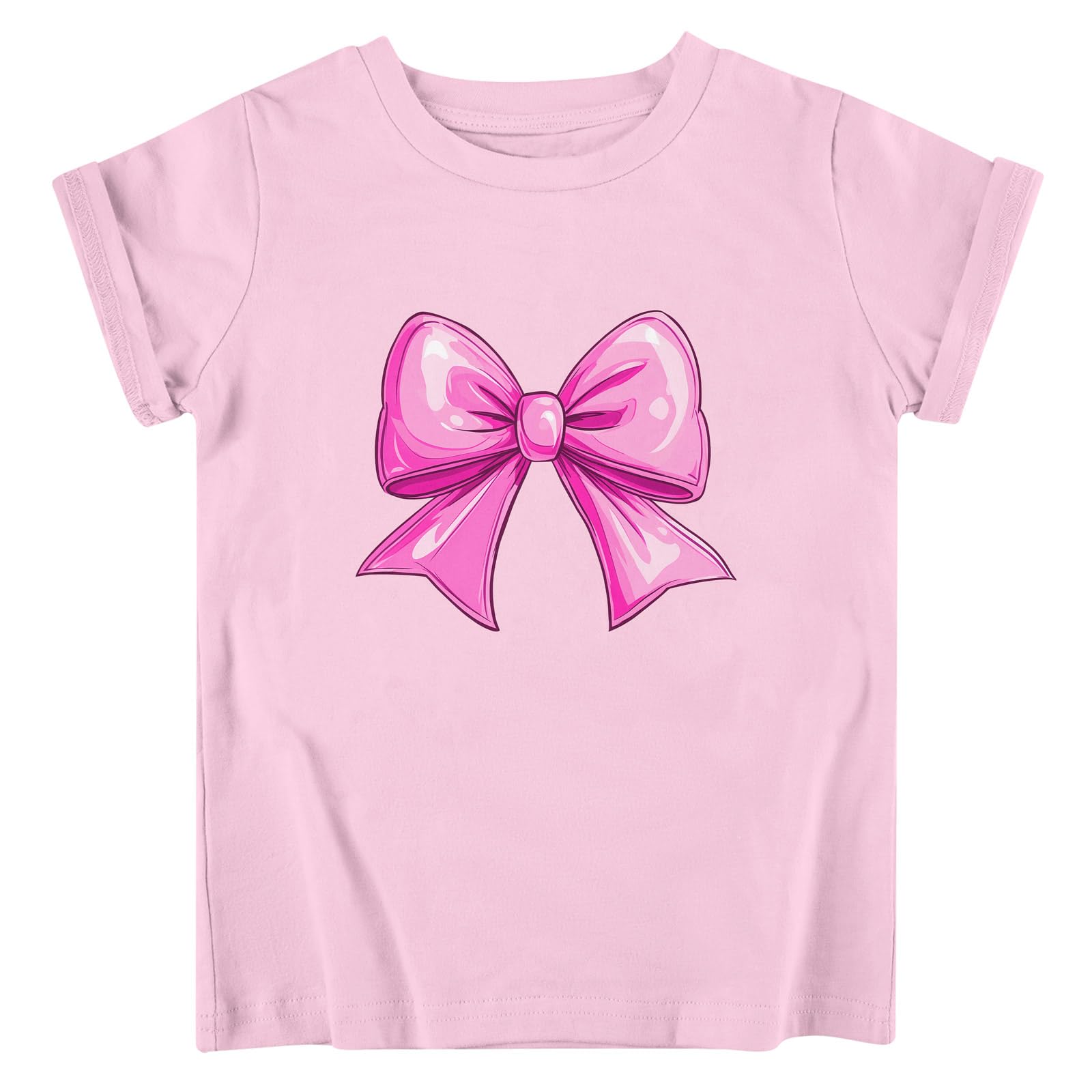 Funnycokid Toddler Girls Graphic T-Shirt, Short Sleeve Tee, 2-8 Years | Colorful Cute graphic tees for girls ages two to eight; short sleeves suit school, play, parties or gifts