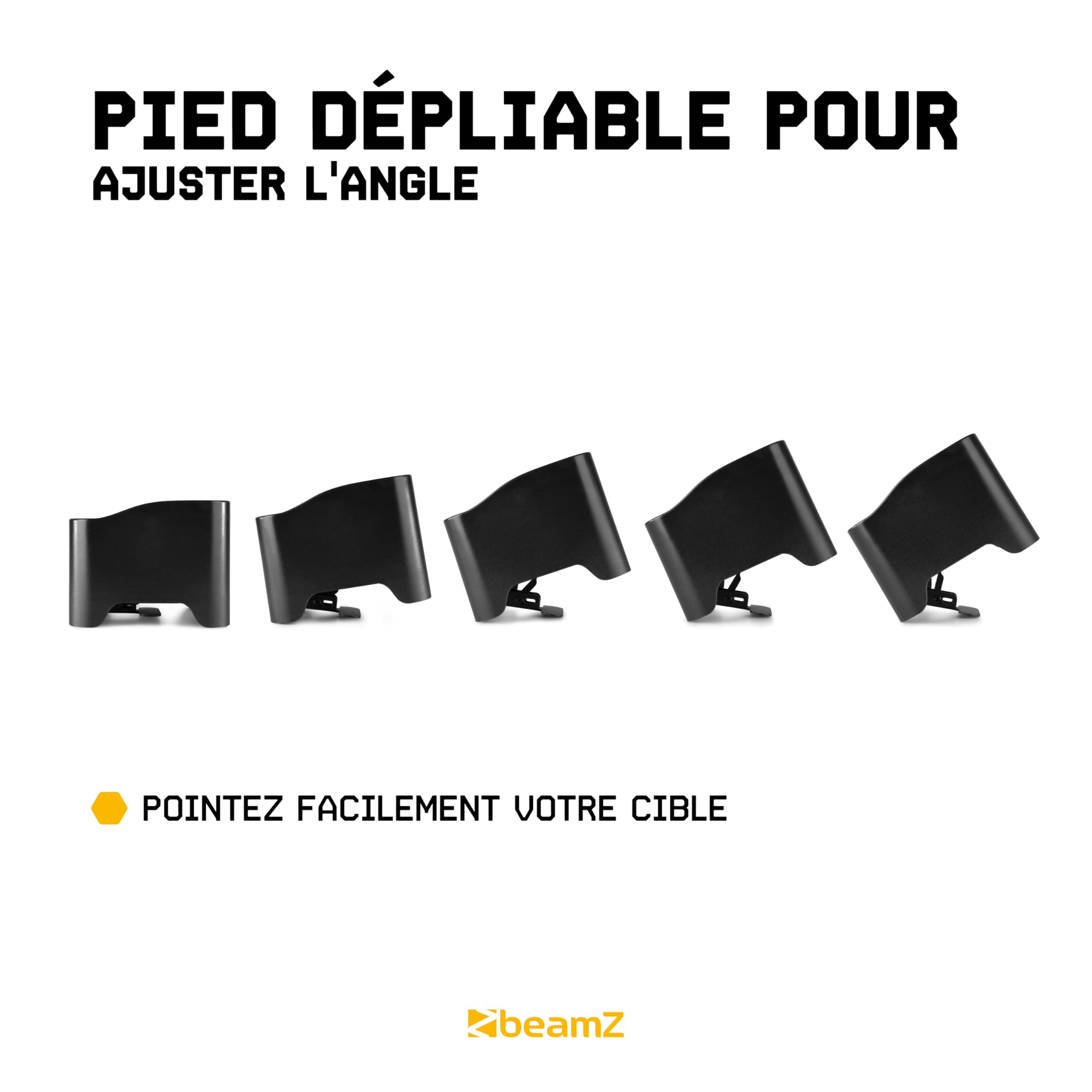BeamZ BBP90-4x Projecteurs d’Ambiance sur Batterie - Noir, 4 x 4 Watts RGB-UV, Autonomie 20H, Câble DMX Inclus, Modes Automatiques, Idéal pour les Mariages, Architectures...
