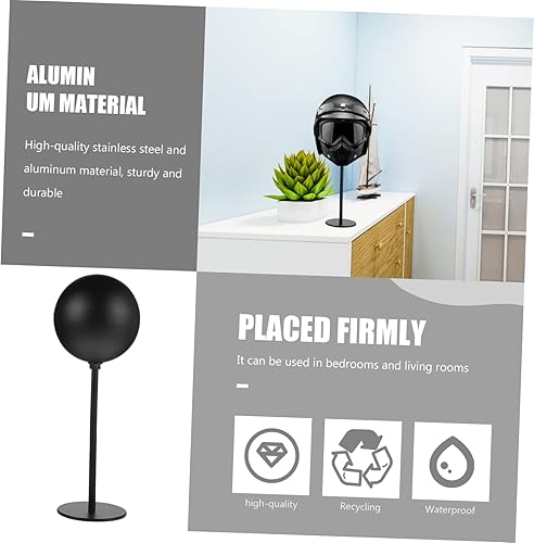 Miniatura 4 de INOOMP Soporte para casco de fútbol, montaje en pared, para ciclismo, chaqueta, casco, soporte de escritorio, multifuncional, para almacenamiento de