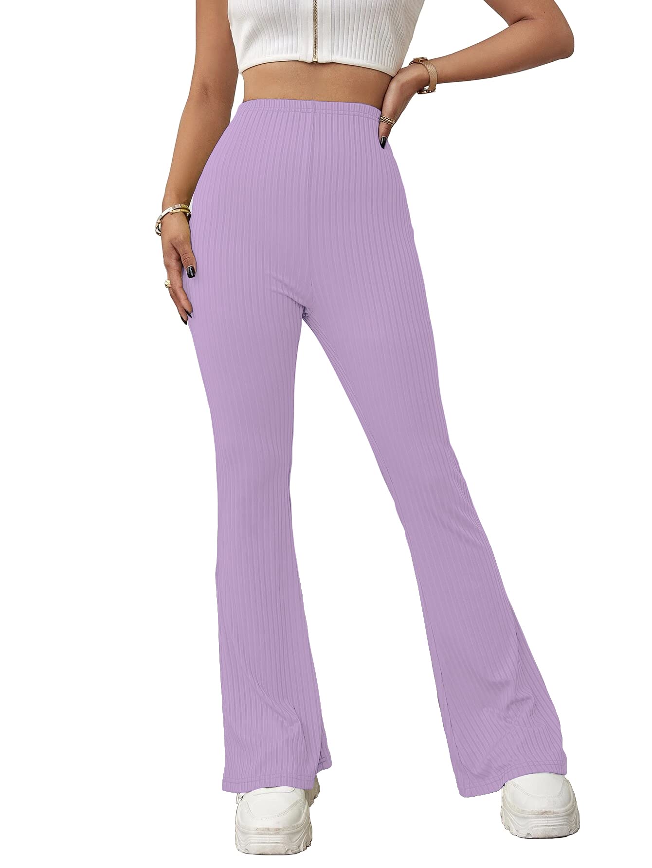 ShasmiWomen's Regular Fit High Rise Pants