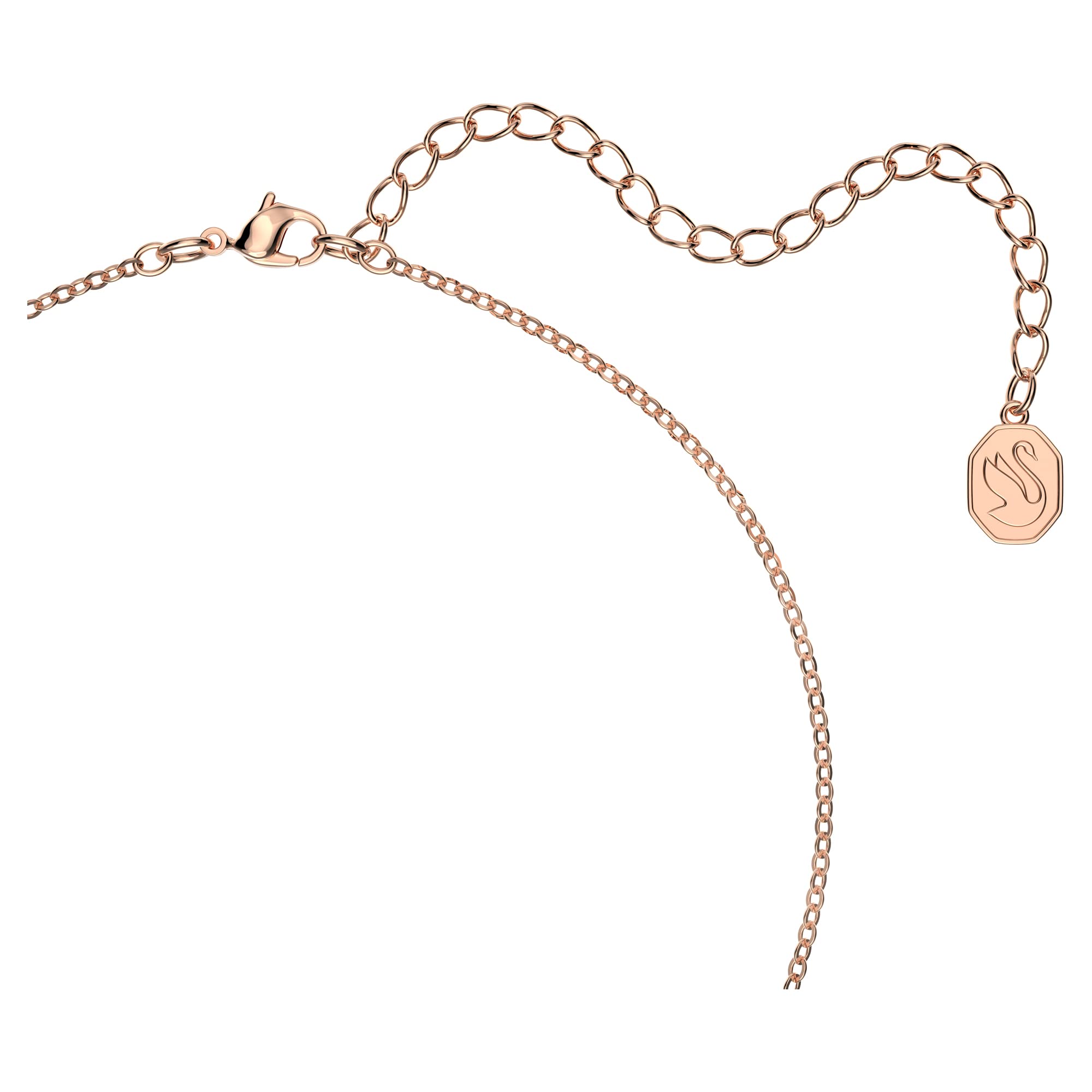 Swarovski Stella Set, rose Vergoldete Halskette und Ohrringe mit Strahlenden Swarovski Kristallen