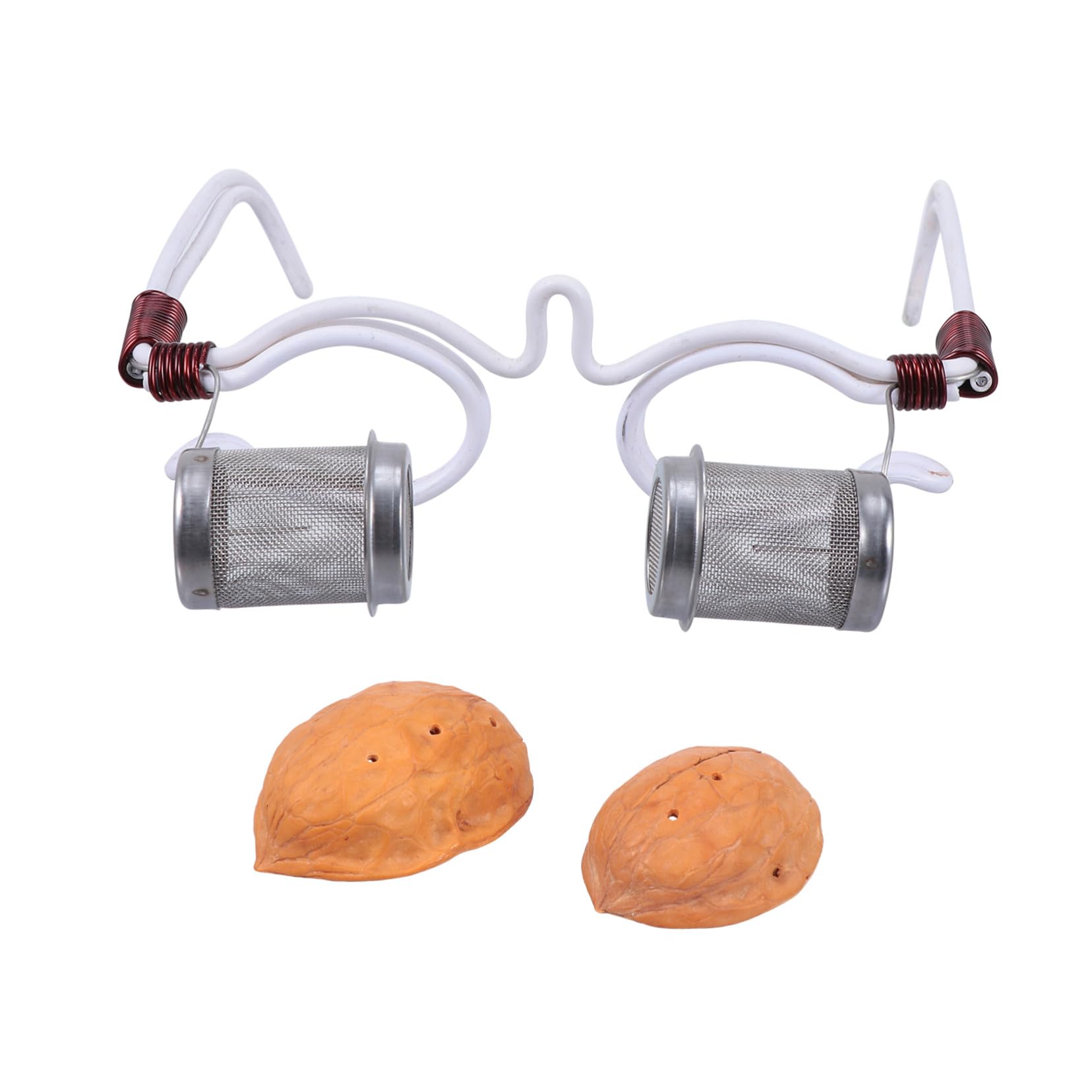 COLLBATH Ergonomiczne Okulary Do Moksoterapii Oczu z Naturalną Łupiną Orzecha Włoskiego i Przenośne Narzędzie Do Pielęgnacji Oczu z Funkcją Moksowania