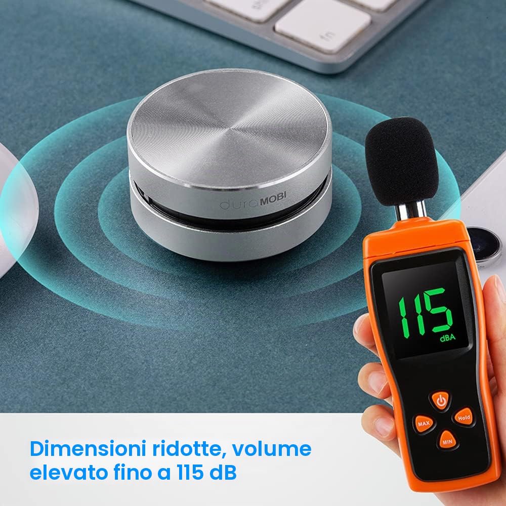 Confezione da 1 altoparlante BT senza fili Altoparlanti a conduzione ossea Mini portatile forte suono stereo incorporato Mic Sound Box