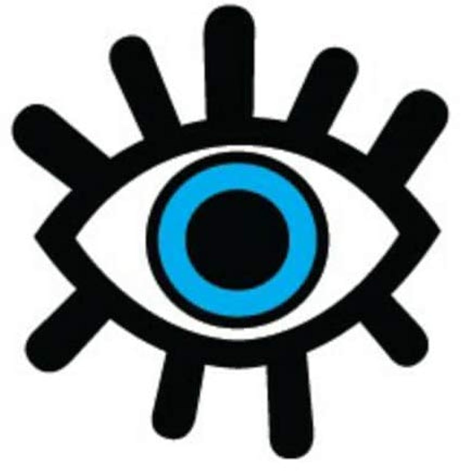 Bumper Vinyl Blue Evil Eye Ball Sequin Tattoo Embroidered Amulet Believe Waterproof Decal Symbol Sign Luggage Laptop Notebook Van Vehicle Kayak Cooler Water Bottle Scrapbook Gift