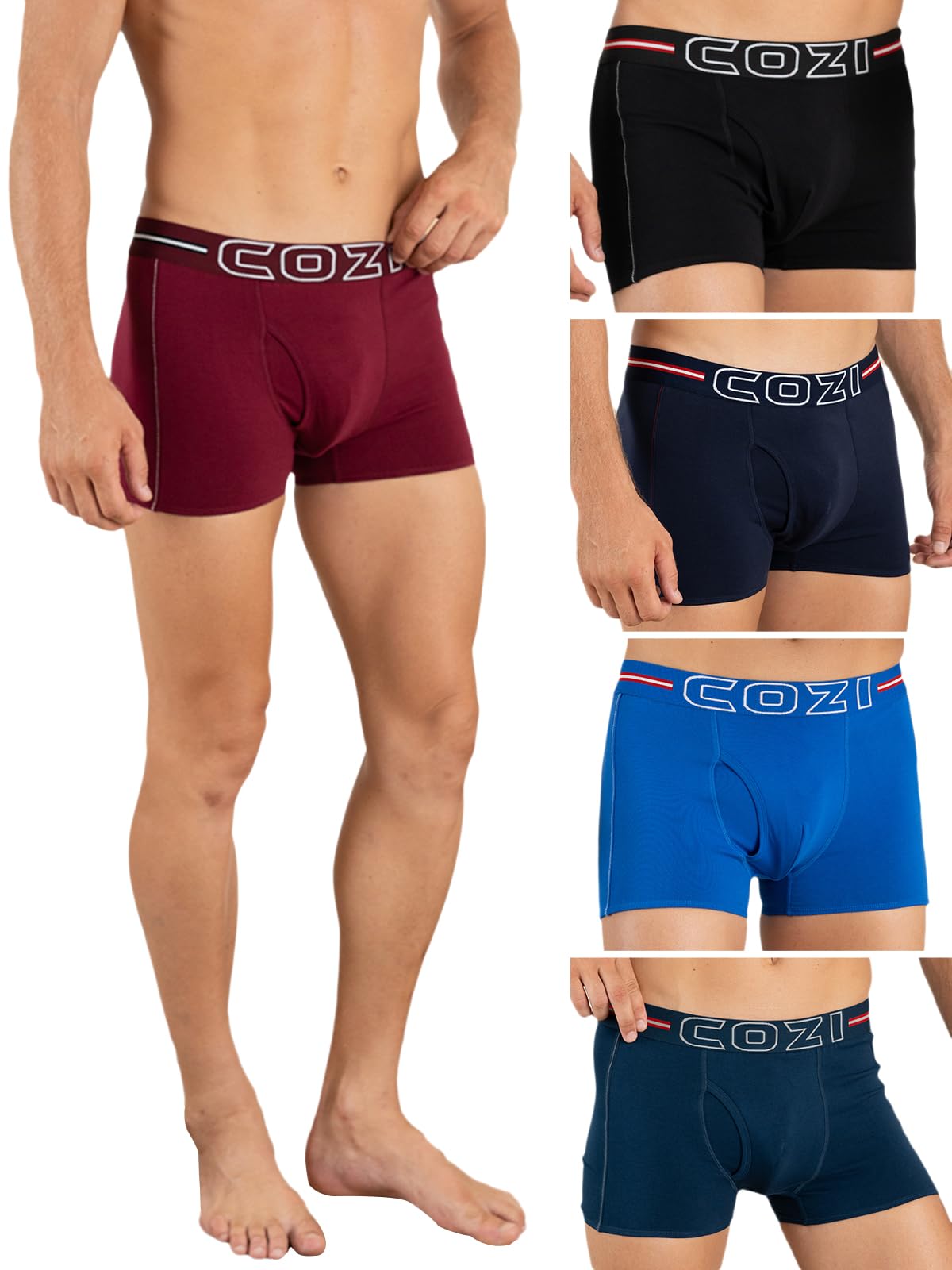 lux cozi Men's Crafted from Combed Cotton Mini Trunk |Feather Touch-Ultra Soft Waistband |Style 1125 | Color May Vary-picture-25