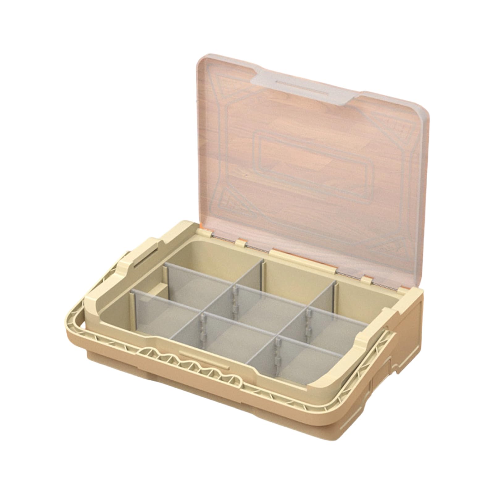 Multipurpose Workshop Organization Container Removable Dividers with Carry Handle for Nut Bolts Screws Accessories Detachable Organization