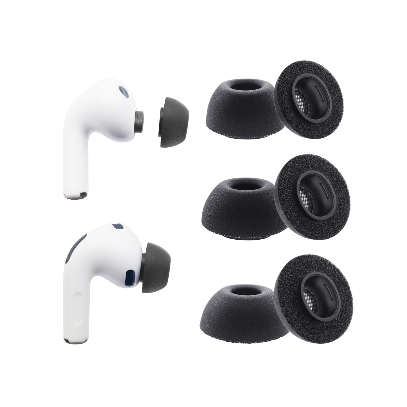 Klowcok Ear Tips for AirPods Pro 3 (3rd Gen 2025), Foam Earbuds Tips, S/M/L