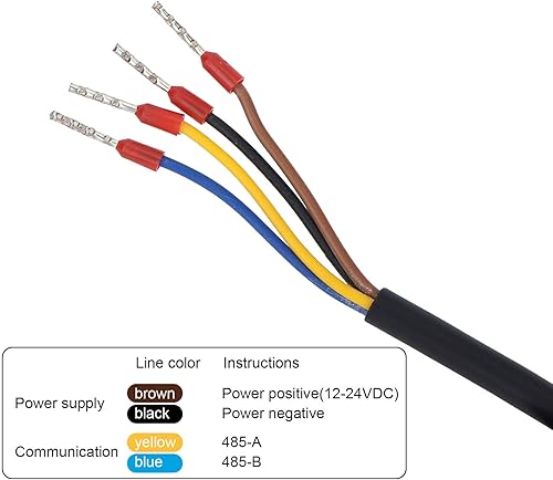 Miniatura 4 de Sensor de humedad del suelo, sonda integral resistente al sensor de 5 pines, para pH del suelo + NPK + temperatura y humedad de pH + detección de