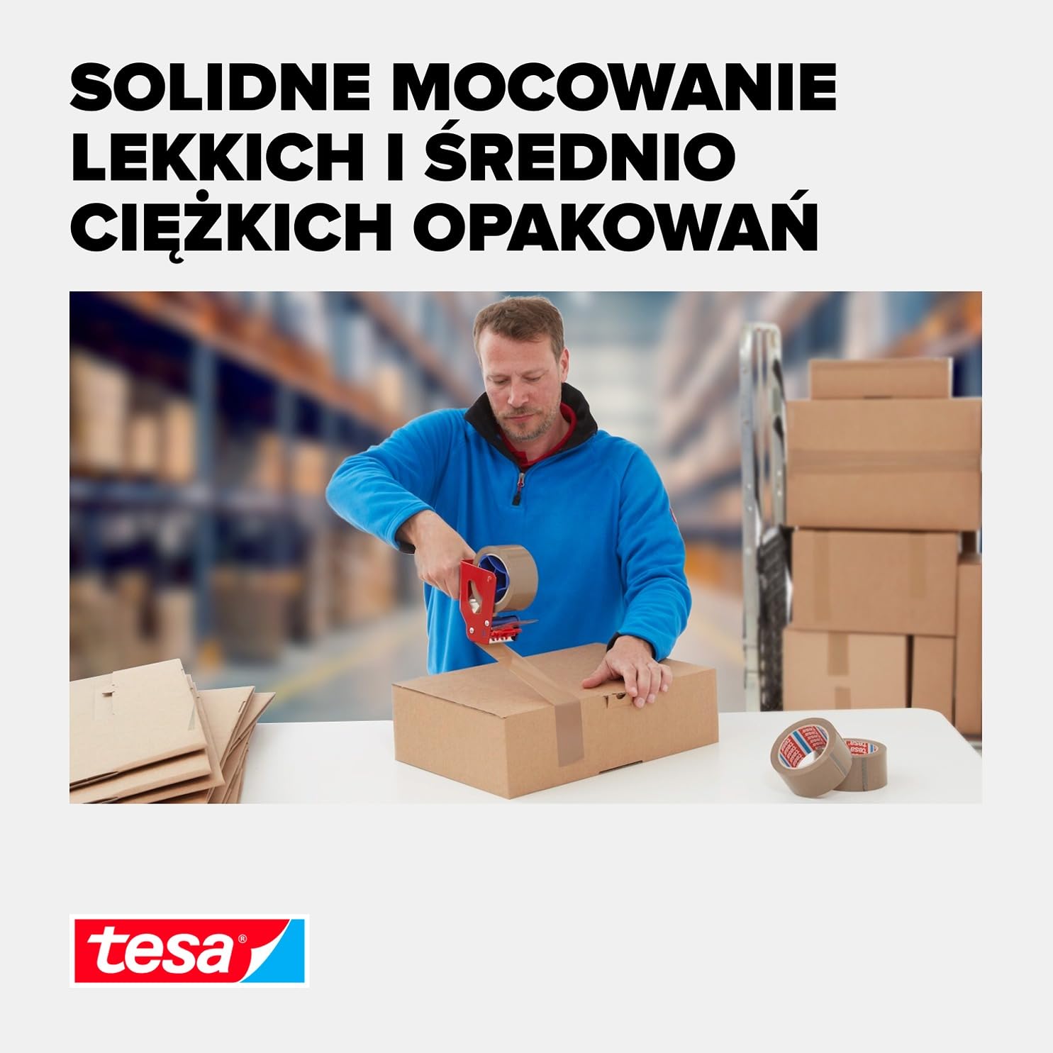 Tesa 04024-00237-02-Taśma samoprzylepna EXTRA 4024 brązowa