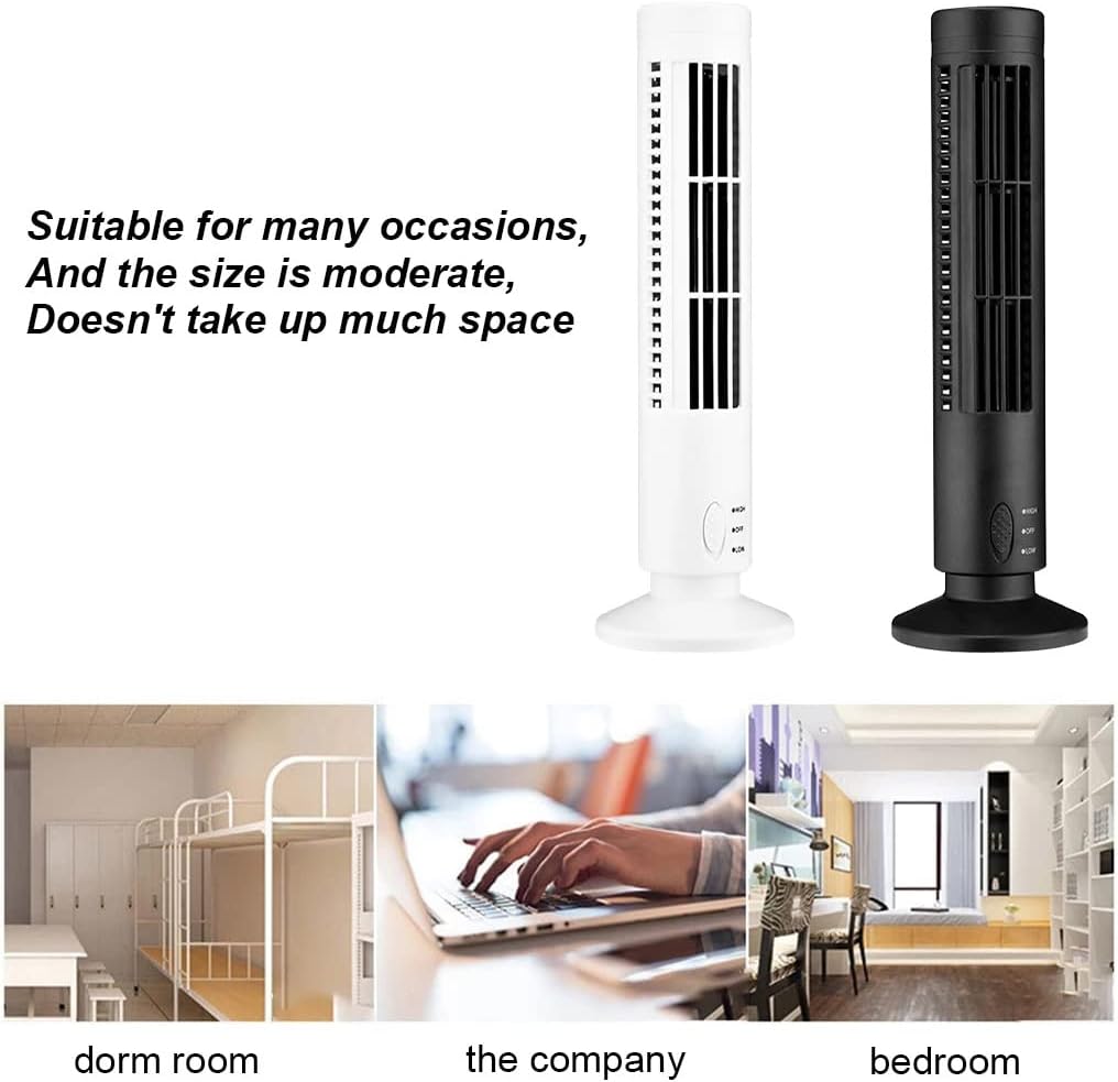 BaRdzo USB Standing Tower Fans Silent Bladeless Floor Air Conditioner Vertical Big Wind Energy-Saving Fan Supplies