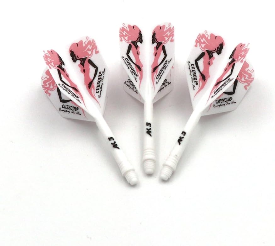 CUESOUL AK5 Integrated Dart Shaft & Flight Set – Slim Shape, Set Of 3 For Steel/Soft Tip
