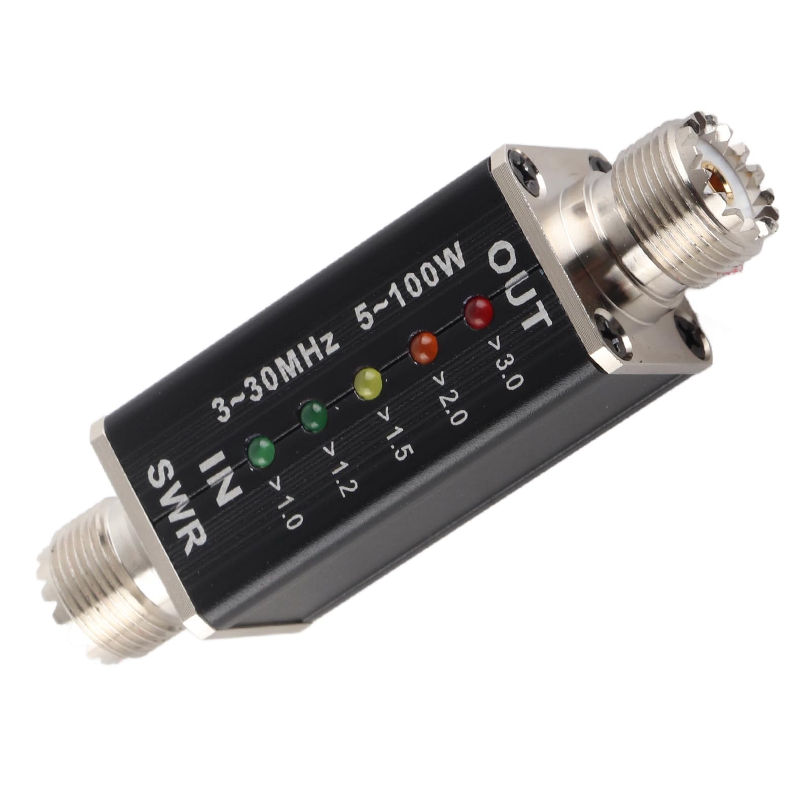 Medidor De Onda Estacionaria Portátil 10 A 50 W Con Indicador LED Mini Medidor SWR Para Antena De Radio Onda Corta