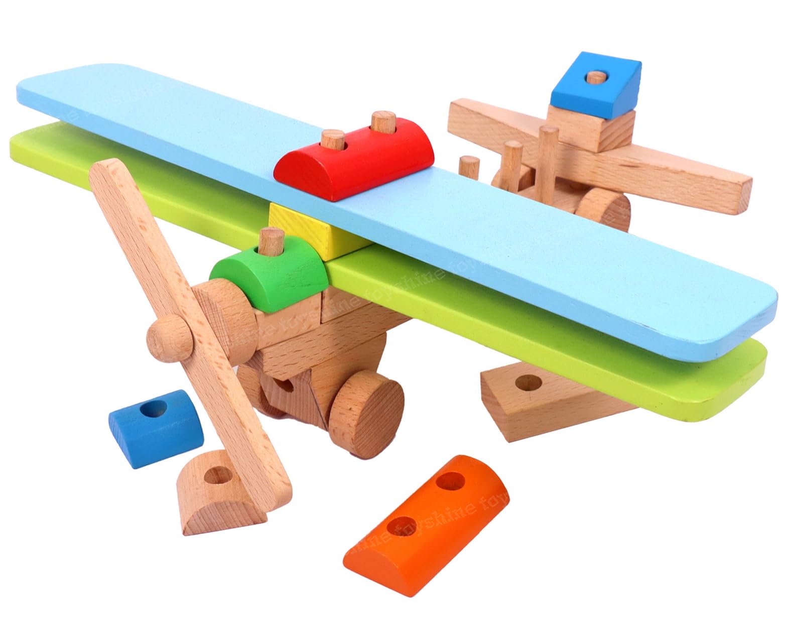 Toyshine Wooden Aeroplan Stacker Toy for Kids, Sorting & Stacking Toys, Educational Puzzle Blocks, Birthday Gift for Boy Girl Age 3+ Multicolor (B0C9PZHCD9) Amazon Price History, Amazon Price Tracker