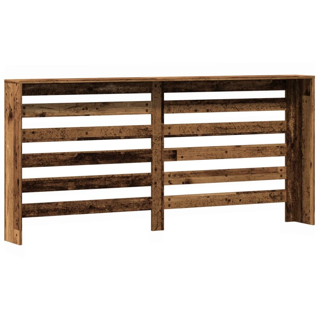 Copertura per termosifone, effetto legno anticato, 175 x 20 x 82 cm