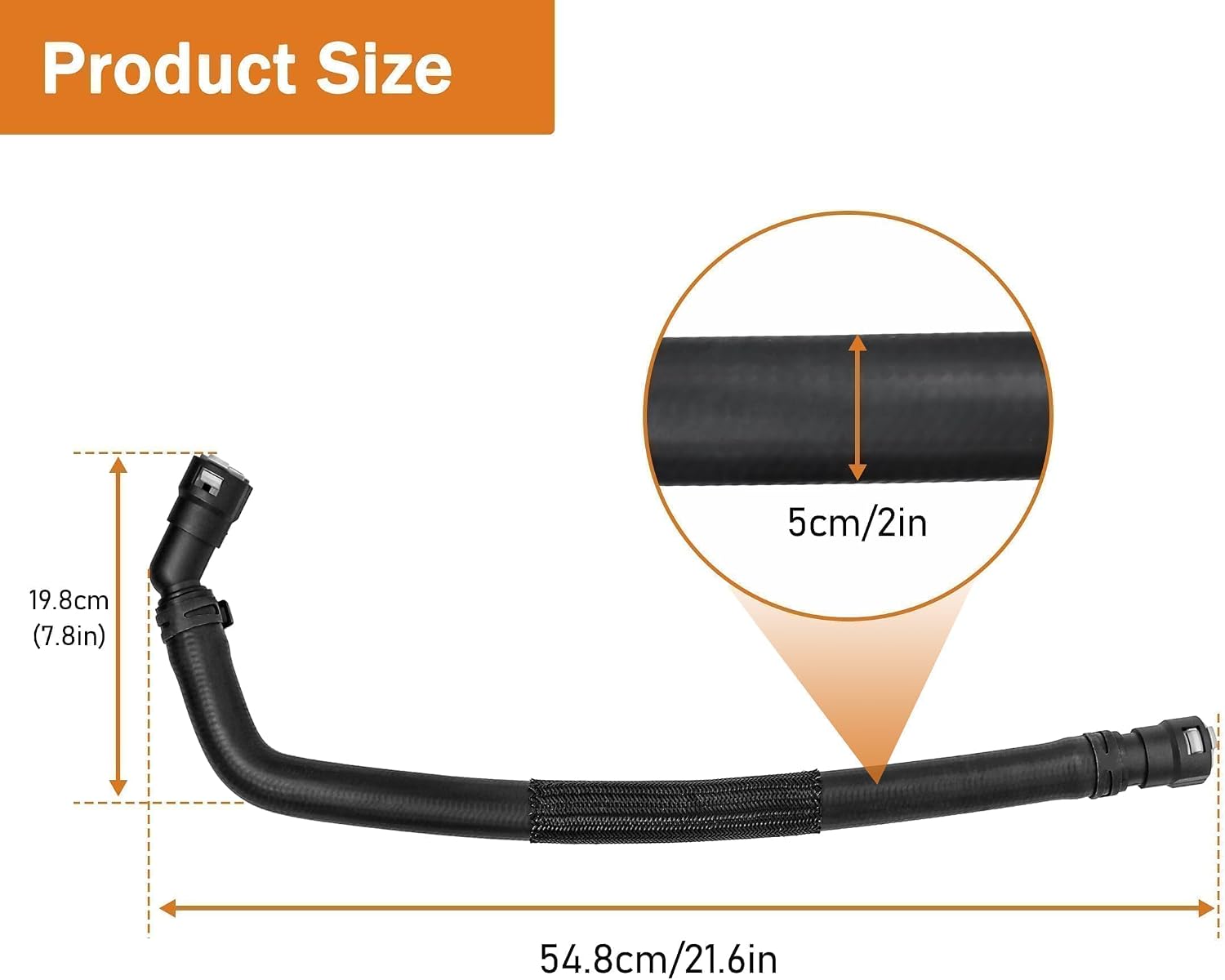 HVAC Heater Hose Assembly Fit for Ford F-150 2011-2014,for Lincoln Mark LT 2011-2014 Replace 626-721 BL3Z-18472-B