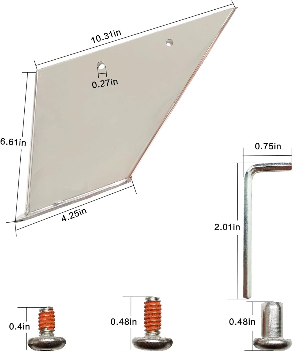 27141 Skeg Guard Cover Guard Protector Fits Some Suzuki 150-175-200-225-250hp 316 Marine-Grade Stainless Steel Guard Protector with Drain, Prevent Damage, Fix Broken Skeg