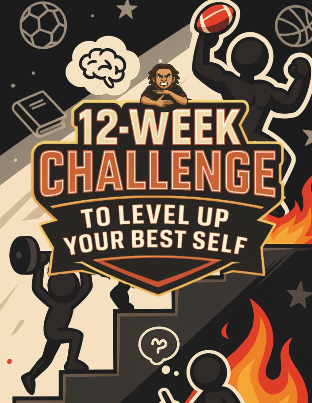 ZMODE Level Up Challenge: 12-Week Off-Season Sports Journal for Kids: Mindset Training, Workouts, Puzzles, Badges & Reward System (Ages 5-15)
