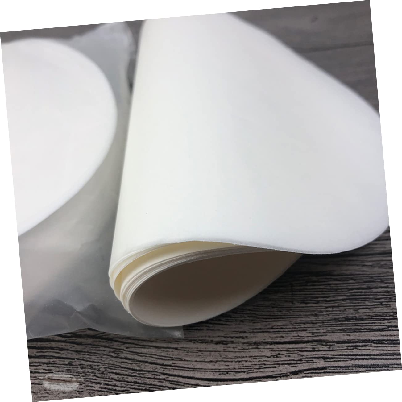 DINHEAROM 1 Pack 50 Sheets Non Stick Baking Paper of Double Sided Silicone Oil Paper for Bbq Baking and Roasting Lightweight and Portable Bbq Accessories