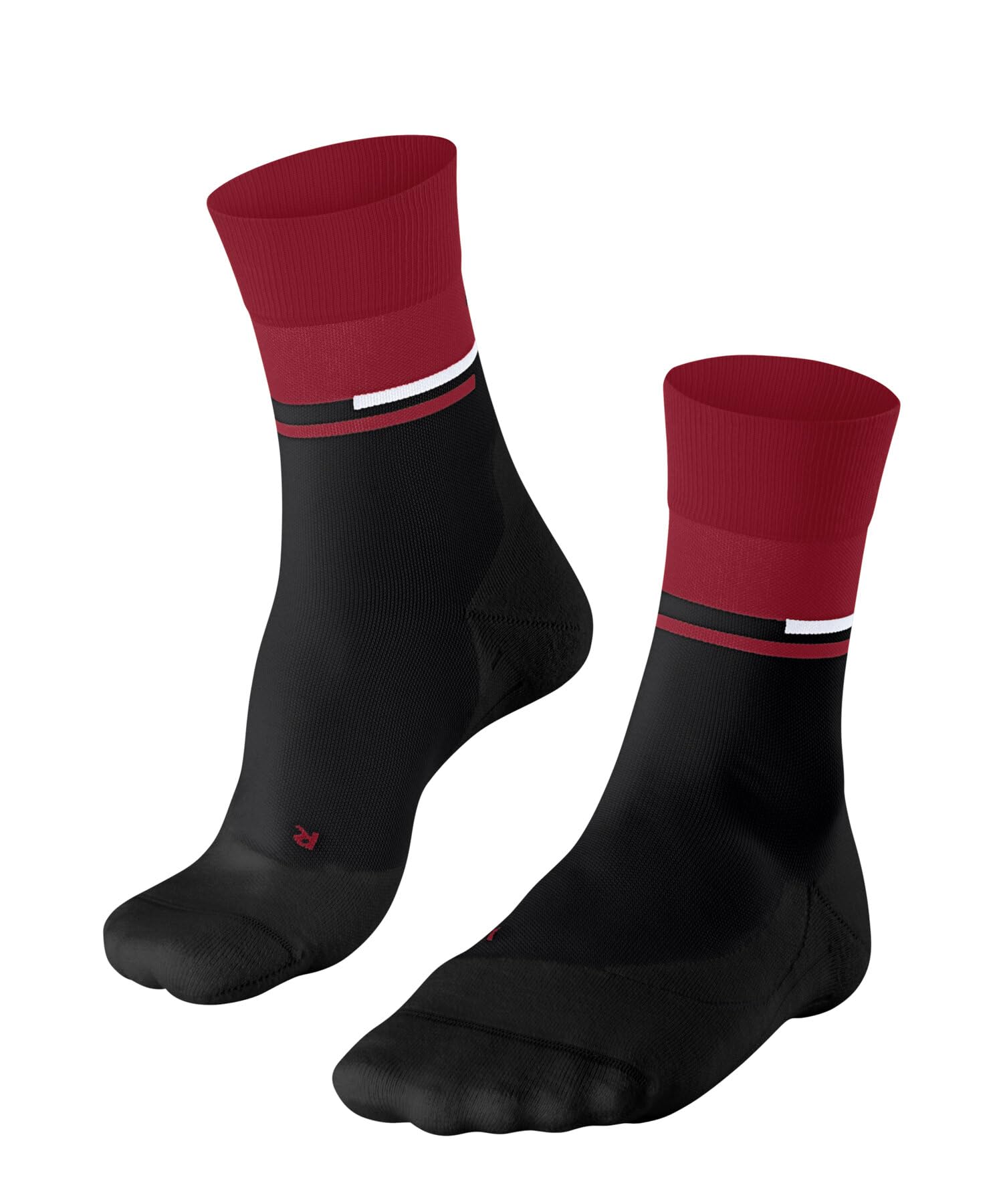 FALKE Men's RU Compression Stabilizing M So Lyocell Functional Yarn With Compression 1 Pair Running Socks, Black 3008, 5.5-7.5