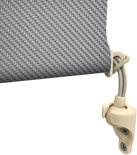 Miniatura 2 de SUAKY Persianas exteriores sin cordones, gris oscuro, impermeables, filtrantes de luz, resistentes al viento, para porche, cenador, patio, patio