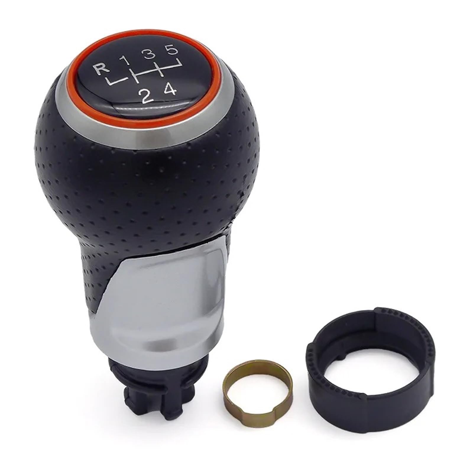 tusgt Gear Shifter Knob Head for Skoda for A3 for A4 B6 B7 B8 for A6 S4 8K for A5 8T for Q5 8R Car Gearbox Shift Knob Head Transmission Parts 12MM(SQ-red-040-5)