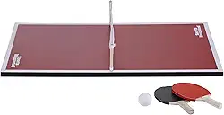 Sports Illustrated - Mesa multijogos 4 em 1 de 89 cm – Conjunto combo de pebolim, air hockey, tênis de mesa e bilhar com acessórios para crianças, adolescentes e noites de jogos em família